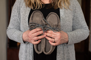 Women's Fringed Suede Moccasins