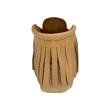 Women's Moose Hide Leather Fringed Moccasin Boots