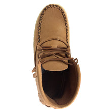 Women's Moose Hide Leather Fringed Moccasin Boots