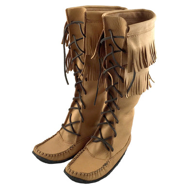 Women's Authentic Native American Moccasin Boots Canadian Handmade from ...