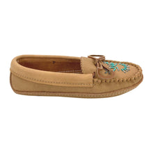 Women's Moose Hide Leather Beaded Moccasins
