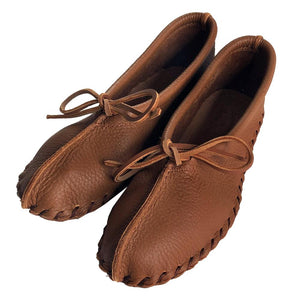 Women's Earthing Moccasins Elk Hide Ballerina