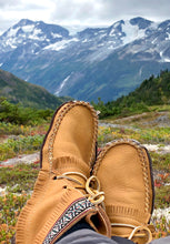 Men's Earthing Moccasin Boots Moose Hide Leather
