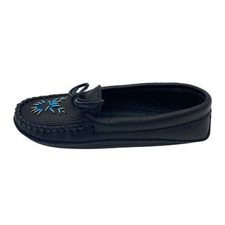 Women's Moose Hide Leather Beaded Moccasins