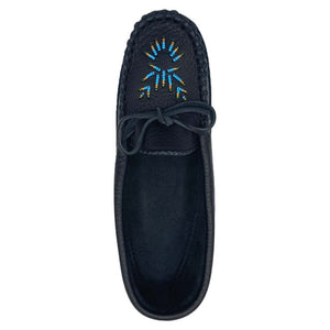 Women's Moose Hide Leather Beaded Moccasins