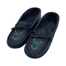Women's Moose Hide Leather Beaded Moccasins
