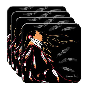 Maxine Noel Native American Art Hard Coaster