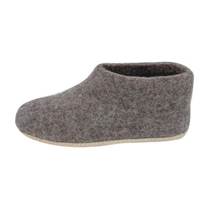 Unisex Natural Wool Felt Ankle Slippers
