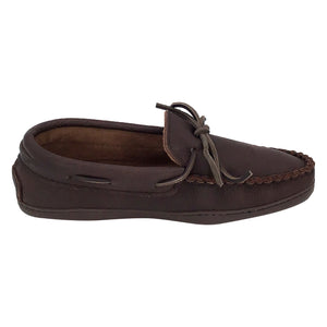 Men's Earthing Moccasin Shoes Fudge Moose Hide