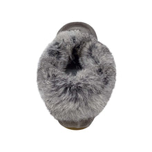 Women's Rabbit Fur Thunderbird Beaded Crepe Sole Moccasins