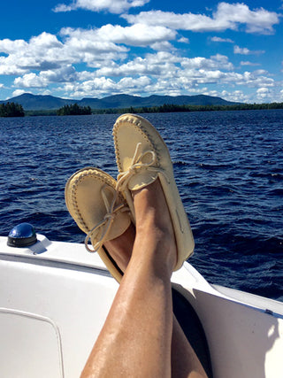 Women's Caribou Leather Moccasins