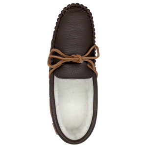Men's Buffalo Hide Fleece Lined Moccasins