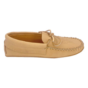 Men's Earthing Moccasins Moose Hide Fringed