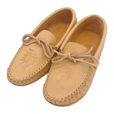Men's Earthing Moccasins Moose Hide Fringed