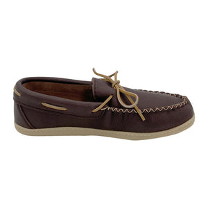 Men's Moose Hide Leather Memory Foam Moccasin Shoes