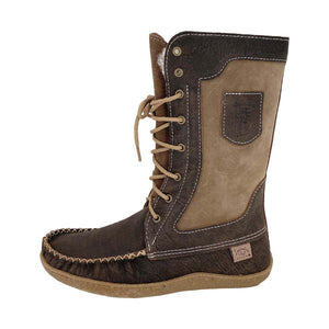 Men's 12" Snowshoe Old Brown Mukluk Moccasin Boots