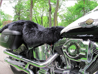Motorcycle Seat Cover / Sheepskin Rug