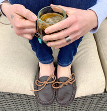 Women's Earthing Moccasins Buffalo Hide