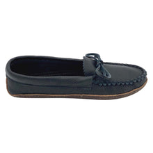 Women's Earthing Moccasins Moose Hide with Heavy Oil Tan Soles