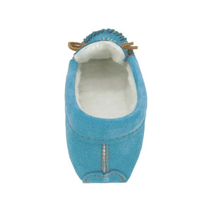 Women's Fleece Lined Beaded Suede Moccasins