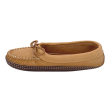 Women's Earthing Moccasins Ballet Flat with Heavy Oil Tan Soles