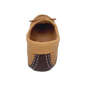 Women's Earthing Moccasins Ballet Flat with Heavy Oil Tan Soles
