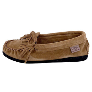 Women's Fringed Suede Moccasin Shoes