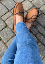 Women's Elk Hide Leather Moccasin Shoes